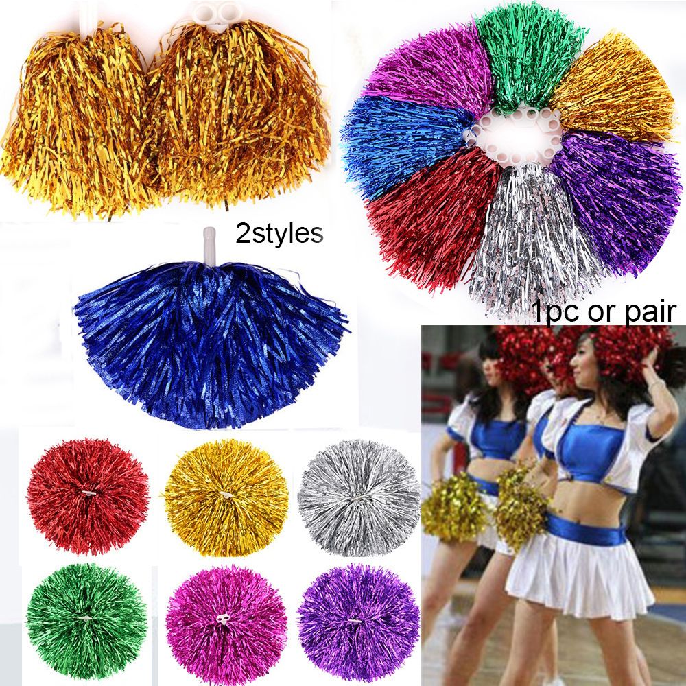 Cheerleading Pom Pom - Disfraz con mango de doble agujero,