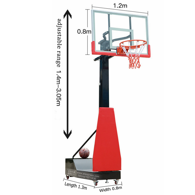 Soporte de baloncesto móvil po - Sports Equipment In School reseña y precio