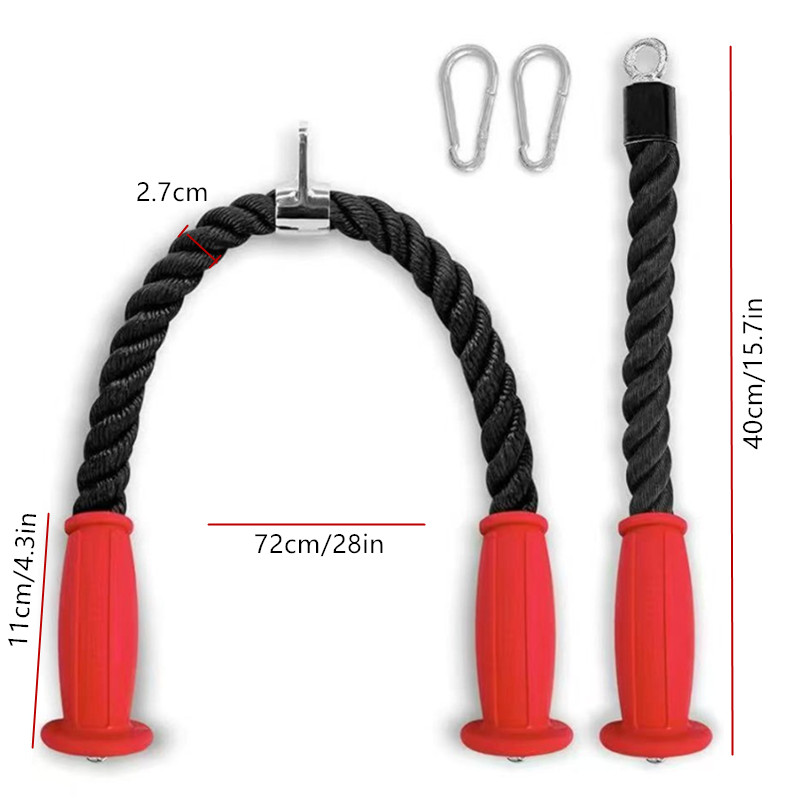 Cuerdas ergonómicas para tríce - Sports Equipment Images reseña y precio