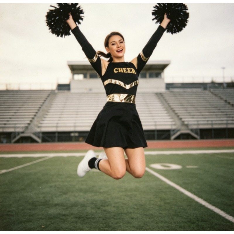 Disfraz de Animadora Estilo Eu - Cheerleading Pom Pom reseña y precio